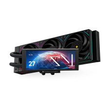 Thermalright Trofeo Vision 360 ARGB Black CPU Liqud Cooler,6.86-inch Magnetic IPS LCD Screen with 2400x1080 Resolution,Free to DIY a Variety of Themes,Liquid CPU Cooler for AM4/AM5,Intel lga1700/1851